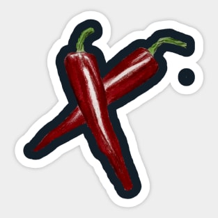 Red Hot Peppers Sticker